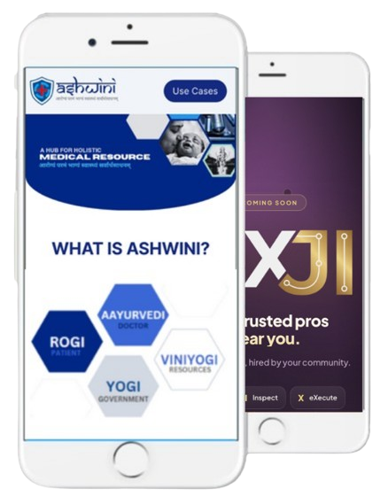 FixJi and Ashwini apps on mobile
